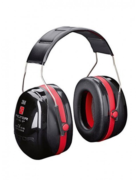 Peltor Optime III Black/Red Ear Defenders - H540A Personal Protective Equipment 